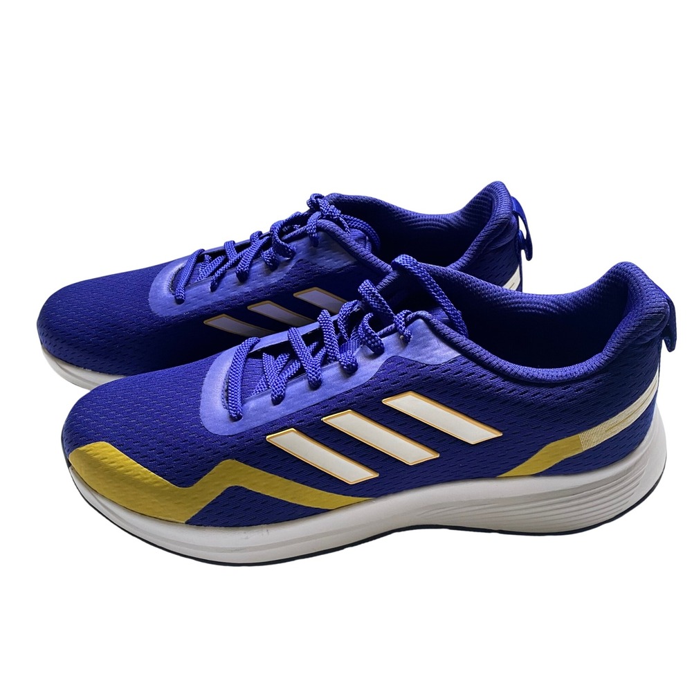 Adidas Mens Purple Yellow Running Shoes Sneakers GA0909 8.5 NWOB - Picture 3 of 8